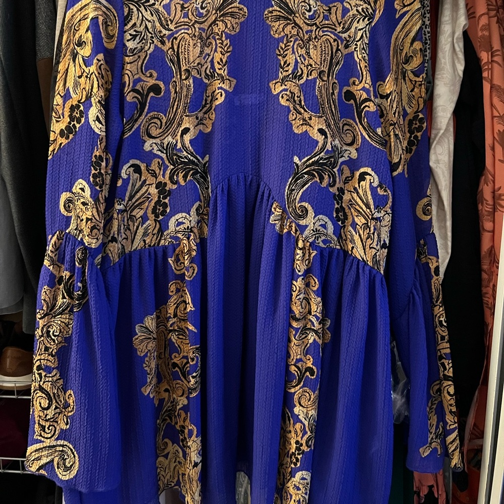 Free People Royal blue symphony dress